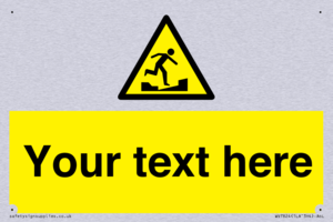 Custom warning uneven surface